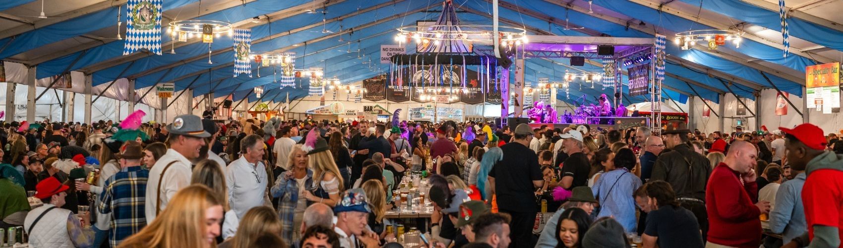 A full Oktoberfest festhalle in Kitchener during Kitchener-Waterloo Oktoberfest.