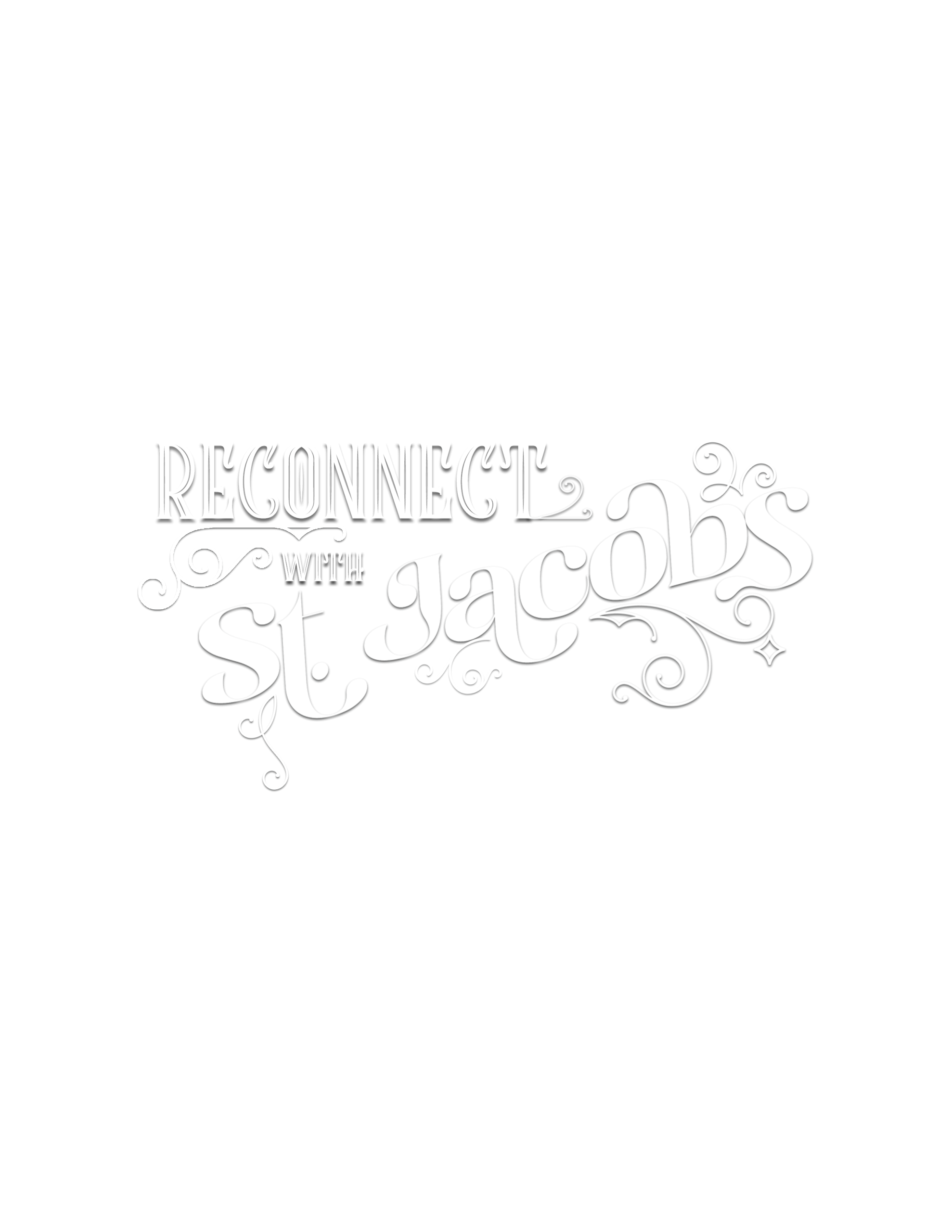 The words Reconnect with St. Jacobs in a fancy white script