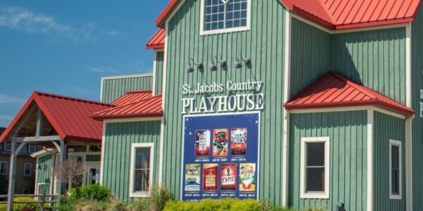 The Exterior of the St. Jacobs Country Playhouse building.