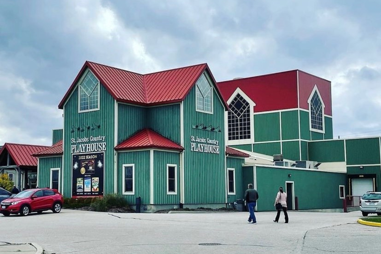 The Exterior of the St. Jacobs Country Playhouse building.